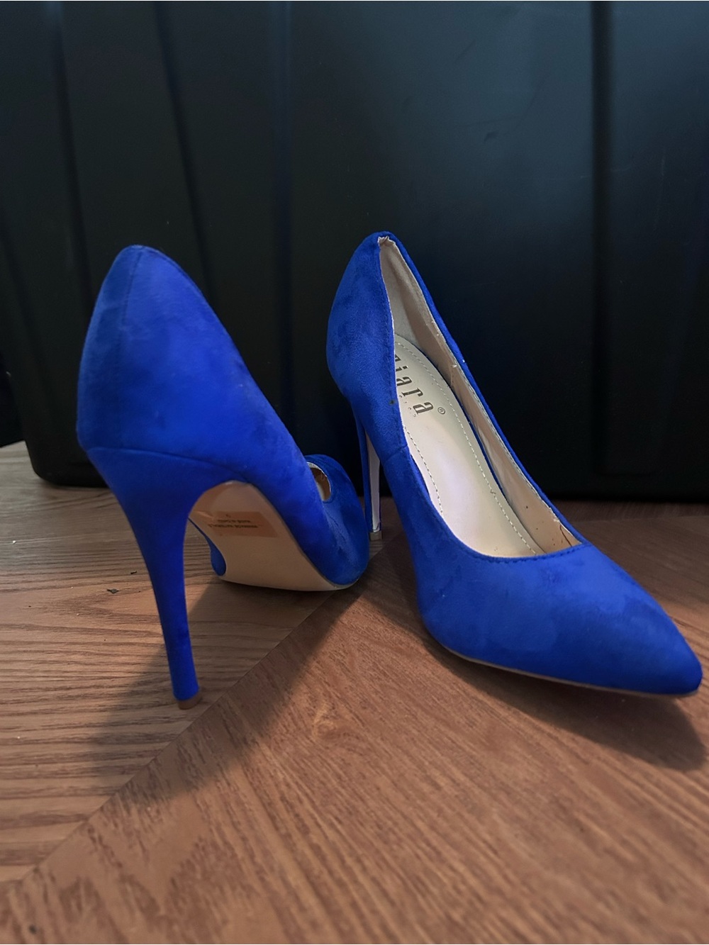 Classic Pointed-Toe Stiletto Pumps - Blue